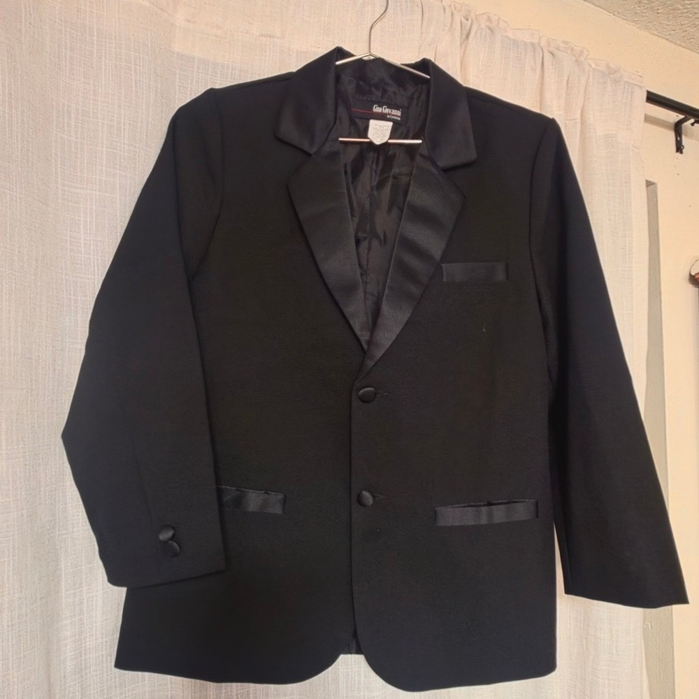 Boy's Gino Giovanni Black Blazer Size 10H